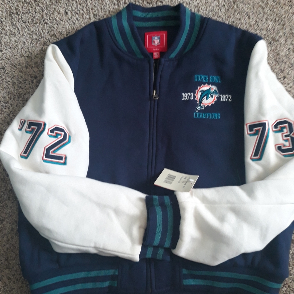 NEW NFL Womens Miami Dolphins Jacket